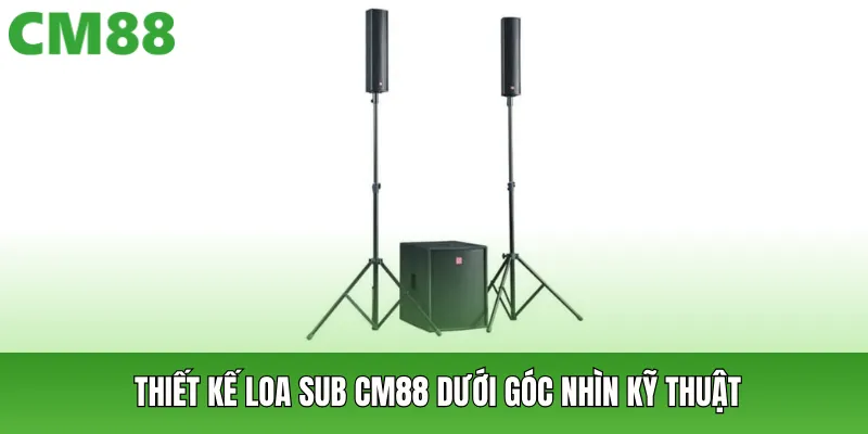 Thiết kế loa sub CM88 dưới góc nhìn kỹ thuật